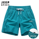 男士 夏季 薄款 JEEP吉普运动短裤 跑步专用可放手机速干休闲五分裤 男