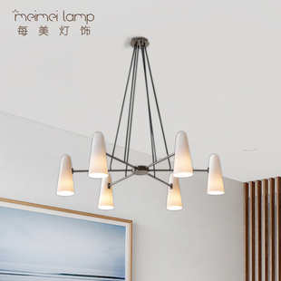 设计师意式 轻奢北欧简约客厅餐厅卧室样板间别墅后现代吊灯 美式