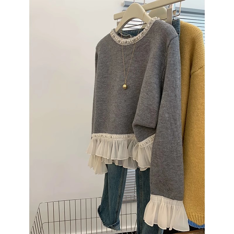 春秋新款慵懒风温柔甜美