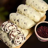 馍婆婆山东纯手工老面引子白面红豆卷花卷馒头儿童早餐速食