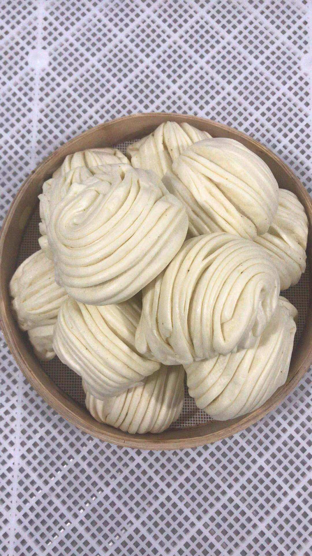 山东农家纯手工老面引子馒头手工椒盐花卷100克一个20个一份