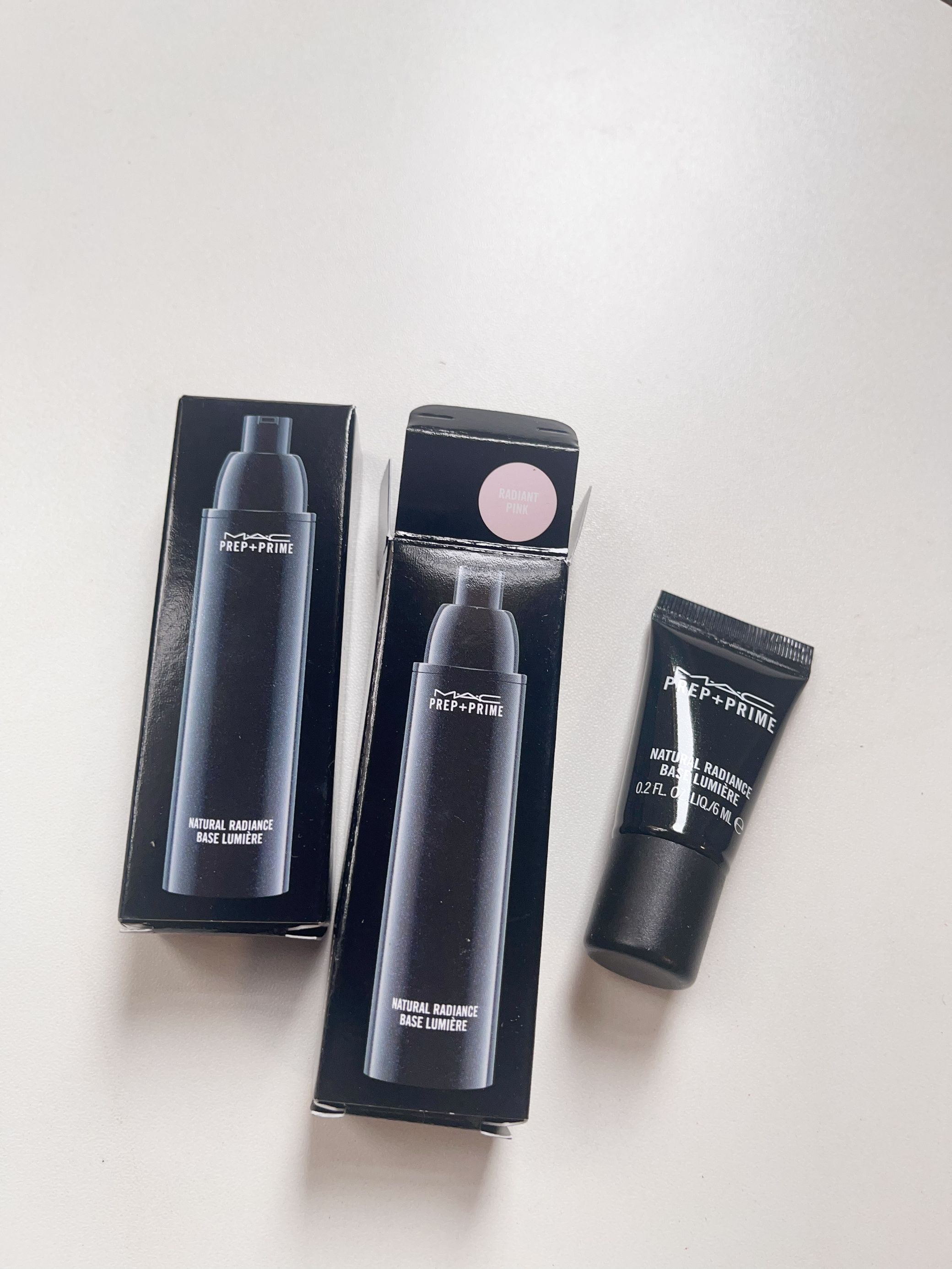 包邮现货MAC魅可Prep+Prime柔滑妆前焕彩乳小黑 pink控油修饰毛孔