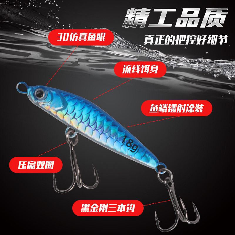 一飘铁板路亚饵远投匀收飘落铁板翘嘴鲈鱼鲶鱼仿真路亚饵,户外/登山/野营/旅行用品,路亚饵,淘宝优惠券,粉丝福利购,淘宝优惠卷