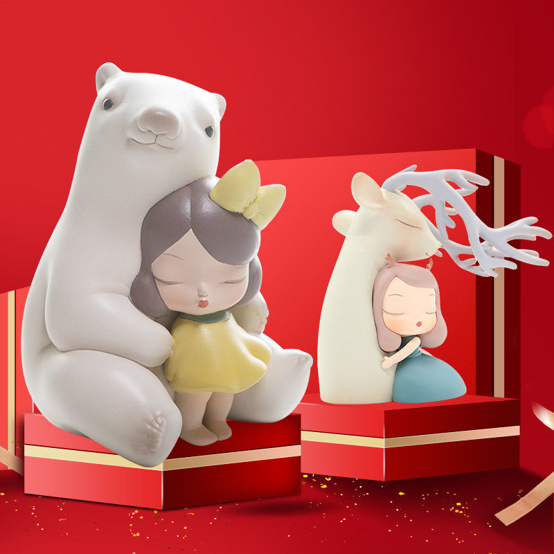 白夜童话饰品家居摆件客厅酒柜创意摆件小装饰品生日礼物创意闺蜜