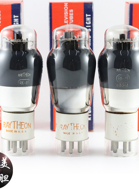 早期美国原盒雷神RAYTHEON PK-49 喷碳铜柱U环顶陶瓷座pk49电子管