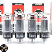 KT66 全新美国原盒RCA EL34 5881 6P3P侧身圆环6l6电子管 6L6GC