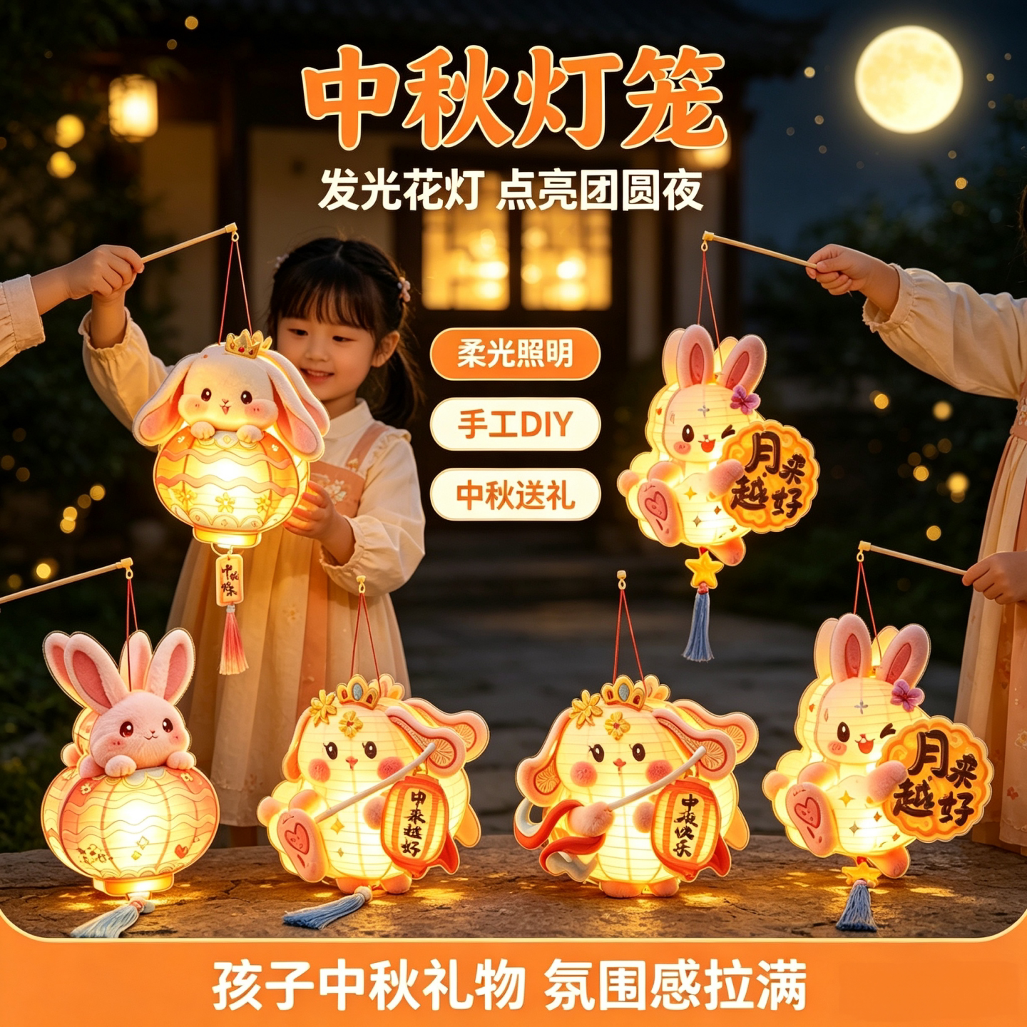 2026中秋节新款透明PVC灯灯笼