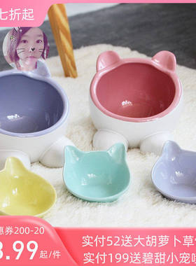 白菜麻麻 美国Vivipet猫头食盆水碗草架多功能 龙猫兔子狗猫国产