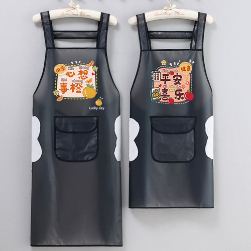 TPU韩版防水油卡通围裙