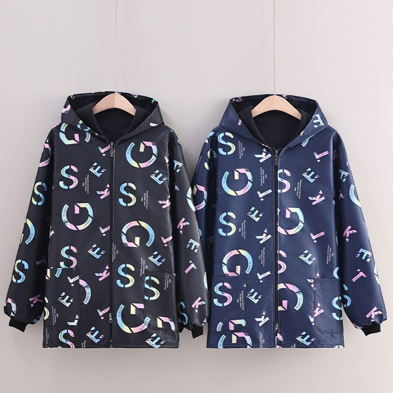 小个子短款加绒正穿围裙家用厨房防油污男工作外穿羽绒服罩衣干活