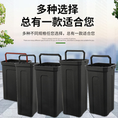 塑料方形内桶内胆黑色烟灰桶垃圾桶户外酒店桶内桶阻燃塑料桶 包邮