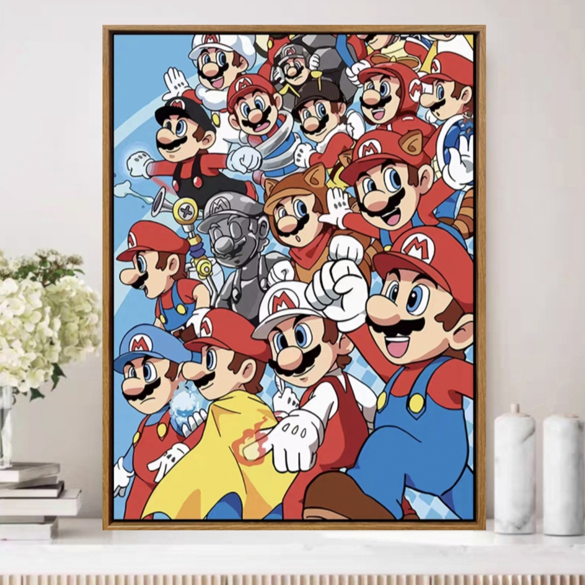 卡通马里奥合集十字绣新款可爱治愈趣味线绣客厅卧室手工diy自绣