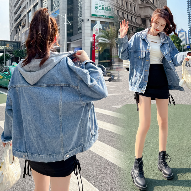 别致牛仔外套女2025春秋新款宽松bf棒球服原宿复古小个子夹克上衣