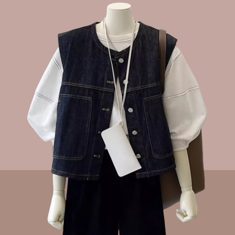 日系复古外搭叠穿衬衫小个子上衣