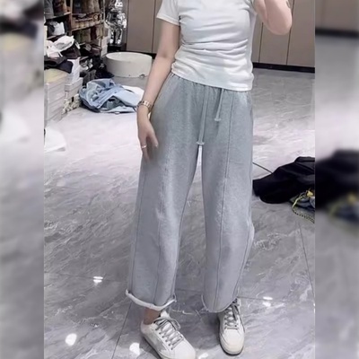 梨型身材小个子高腰显瘦百搭卫裤