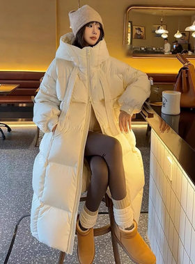 2026新款加厚羽绒棉服女长款过膝棉衣韩版宽松面包服冬季棉袄外套