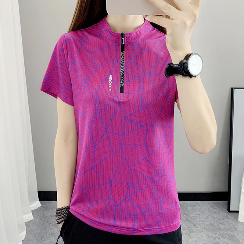 夏季運動速干衣女短袖t恤