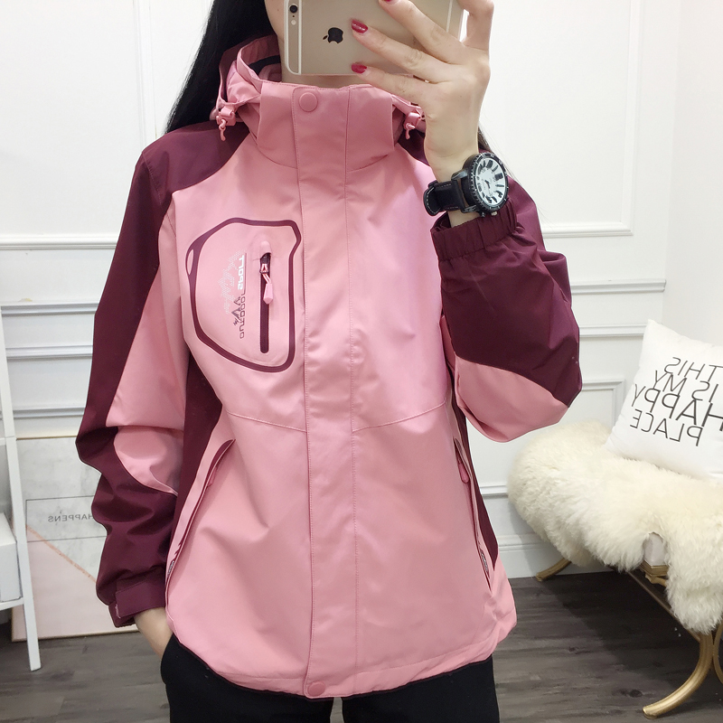 冲锋衣男女三合一秋冬防水登山服