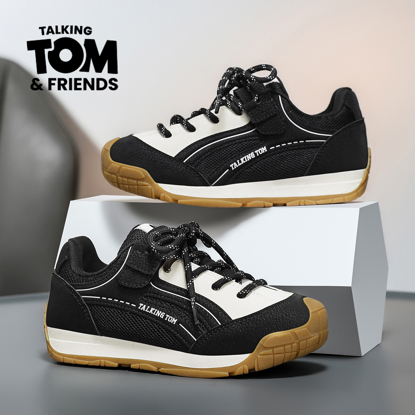 汤姆猫儿童运动鞋子2026新款春秋季网面透气防臭防滑男女童德训鞋