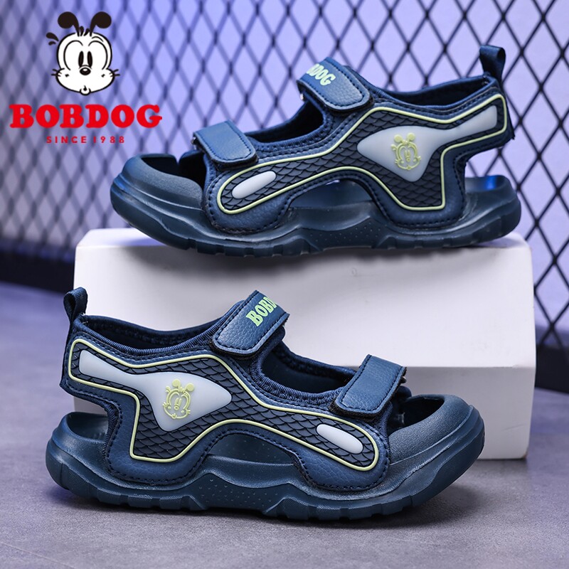 巴布豆儿童溯溪鞋2026新款夏季中大童防滑包头防踢男童沙滩凉鞋