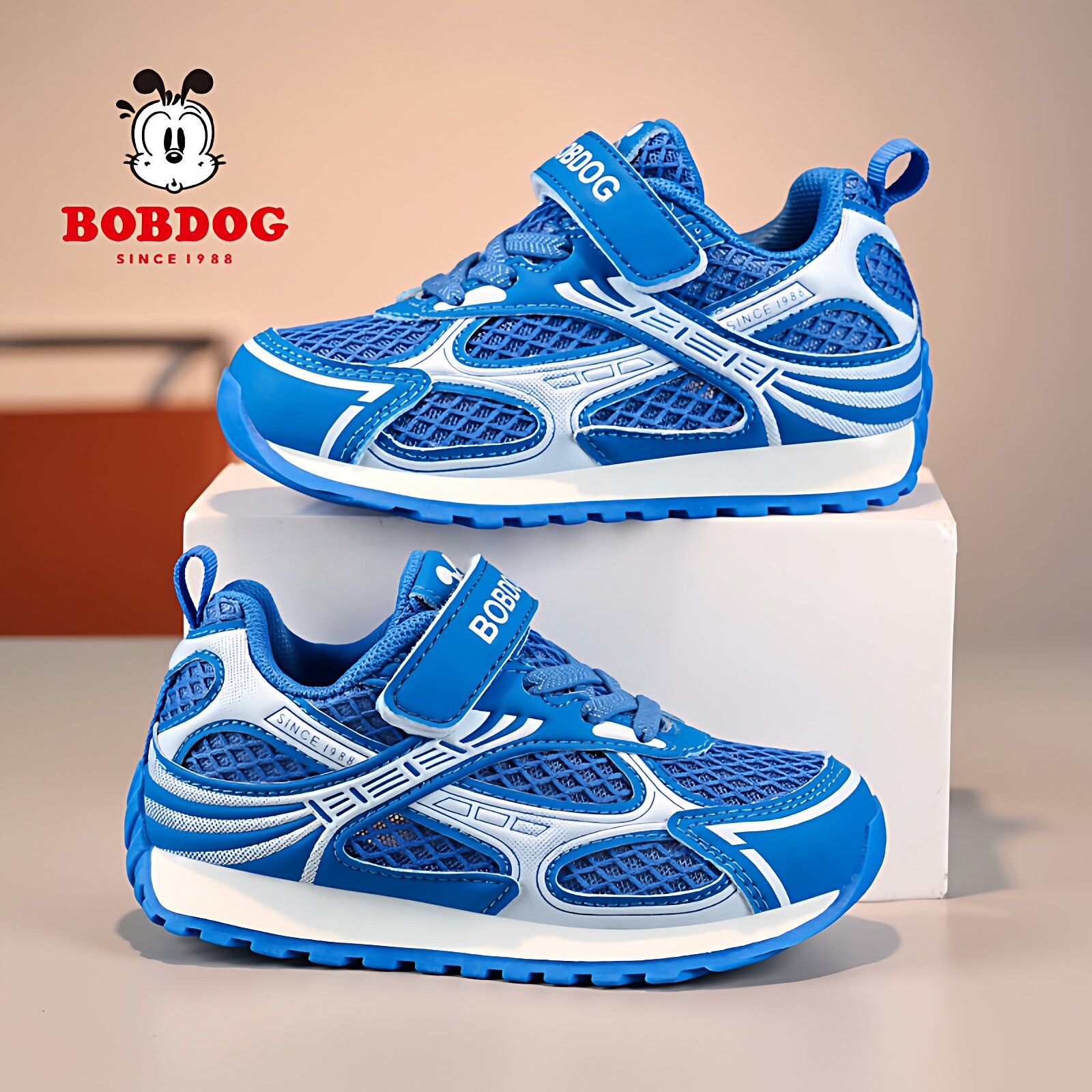 巴布豆男童阿甘鞋夏季2026新款镂空单网透气防臭儿童时尚运动鞋子