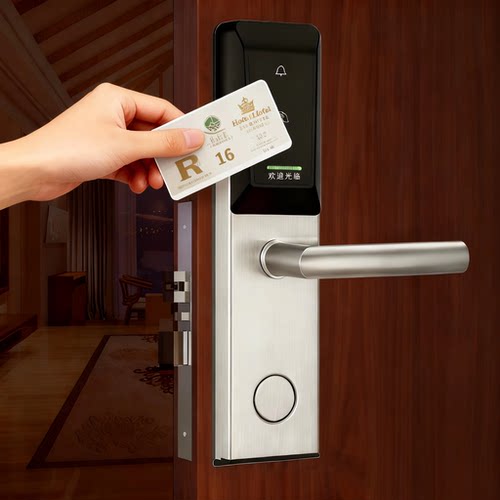 宾馆电脑发卡锁V9酒店锁感应锁刷卡锁IC卡锁智能锁宾馆酒店门锁