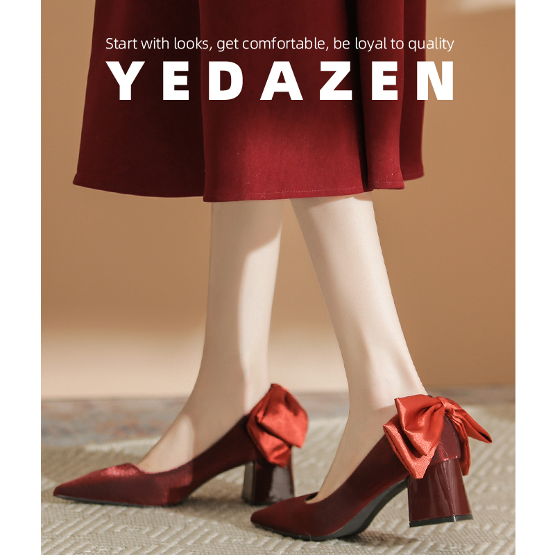 红色婚鞋禾秀婚纱两穿平时可穿