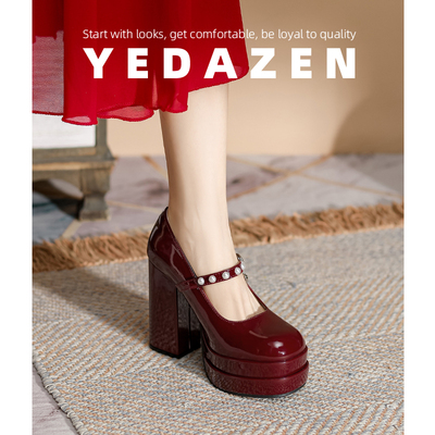 12CM防水台超高跟鞋女厚底婚鞋