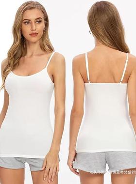 Women Chest cushion camisole vest Tank Tops大码6XL吊带背心女