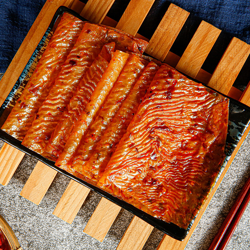 过把瘾8090怀旧儿时辣片老式大辣片东北特产阿三食品豆皮5袋