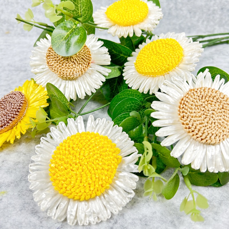 环创纯手工制品拉菲草编织向日葵