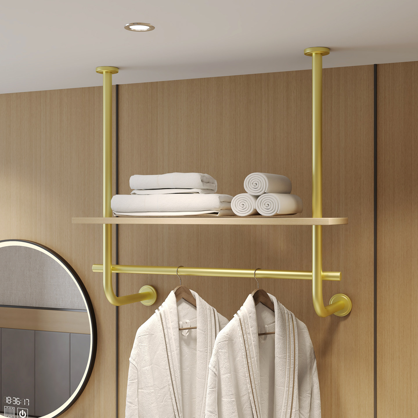 酒店同款不锈钢电镀黑钛4.0挂衣杆宾馆民宿浴室上墙毛巾架晾衣杆,家装主材,毛巾杆/毛巾挂,淘宝优惠券,粉丝福利购,淘宝优惠卷