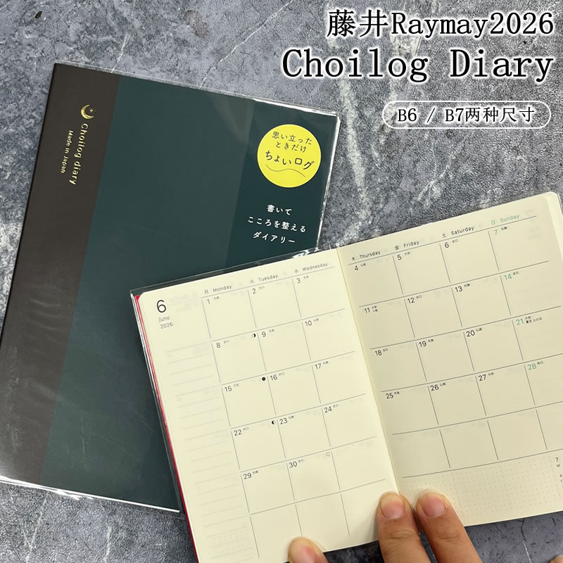 藤井raymay月间自由手帐自填日期