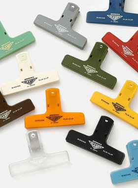 HIGHTIDE Penco彩色复古塑料夹子 票据收纳|零食封口口袋夹子