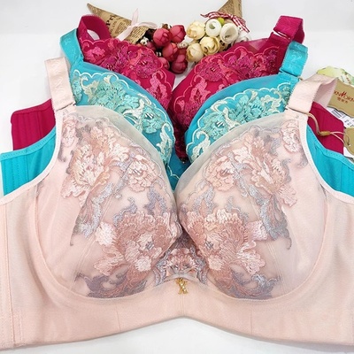 蕾丝薄杯舒适透气文胸