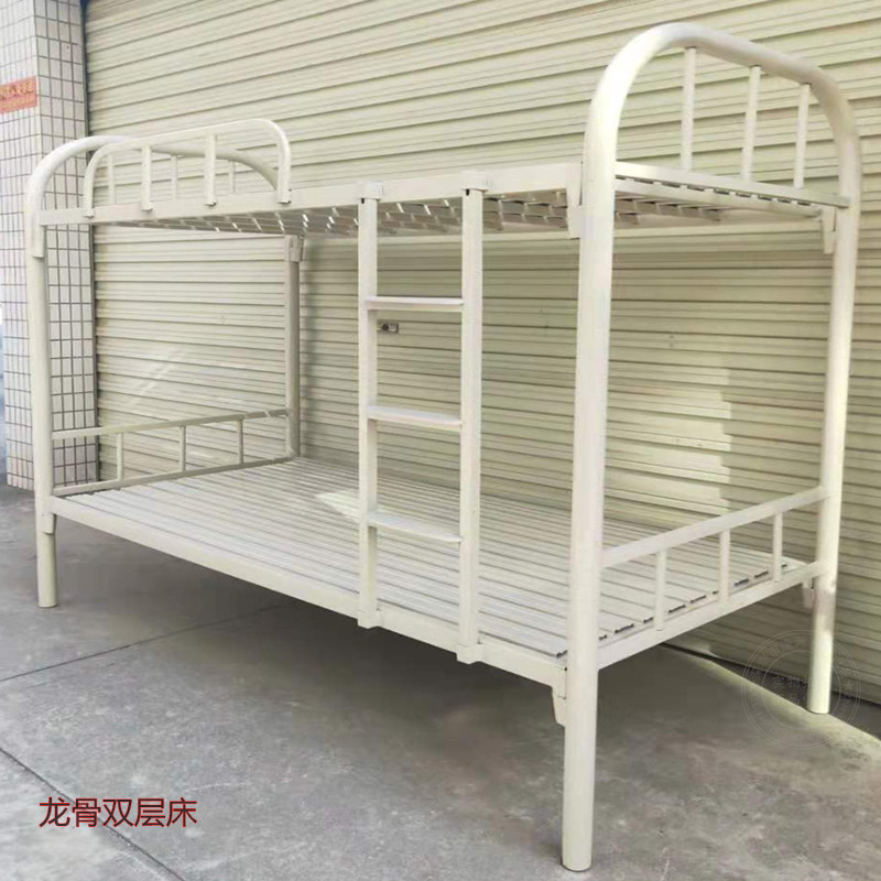 铁架床上下铺铁板双层床员工宿舍上下床龙骨床成人床铁艺床工地床