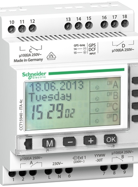 施耐德电气ITA电子式多通道多功能时间控制开关CCT15910/CCT15940