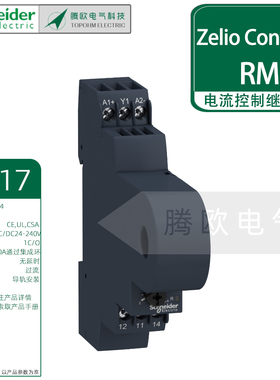 施耐德RM17JC00MW电流控制继电器AC/DC24-240V过流2-20A输出5A