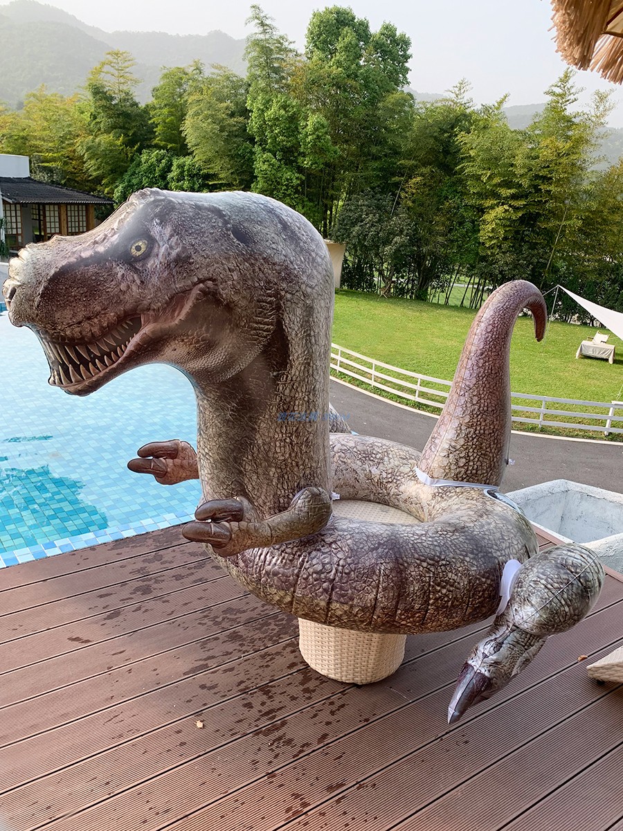 3D逼真霸王龙泳圈浮排