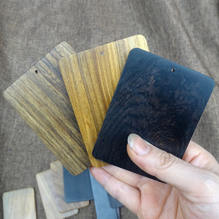 镶嵌黑檀薄片料8-6-0.5牌子料 花梨木檀香木板刻字料指板料diy薄