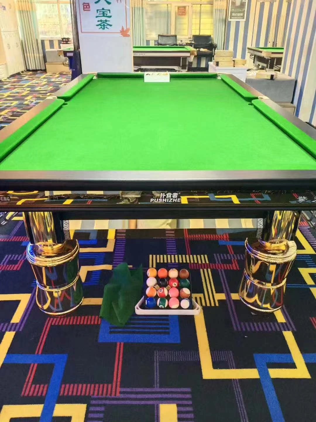 捕食者钢库家用商业用中八台球桌台球用品台球杆lkd