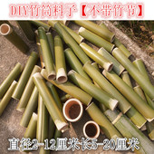 DIY竹筒料子新鲜竹筒毛竹筒小竹捅 无节竹筒 幼儿园diy玩具