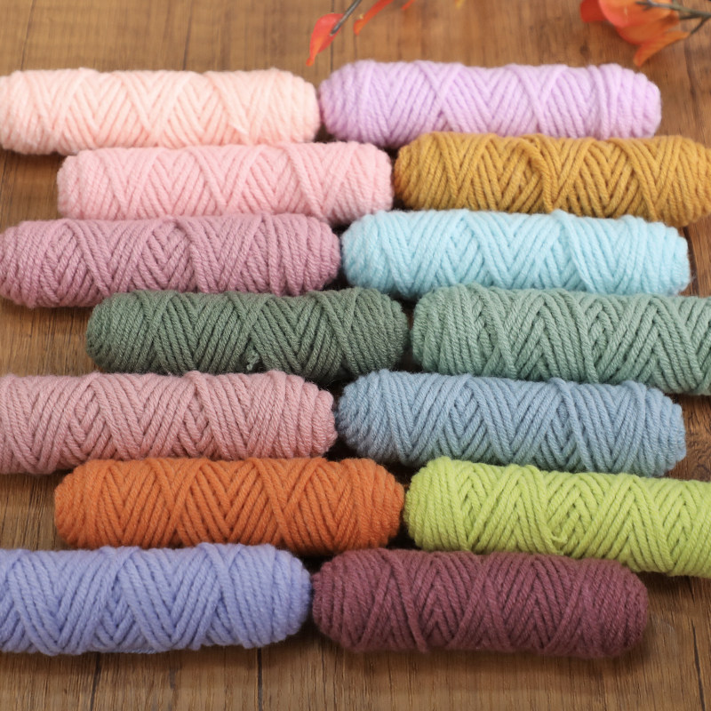 10克5股牛奶棉毛线围巾五股