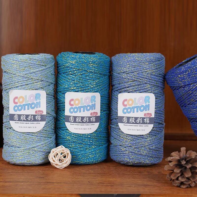 圆股亮丝空心棉中粗棉麻手工编织diy钩针帽子线包包材料空心纱线,服饰配件/皮带/帽子/围巾,毛线,淘宝优惠券,粉丝福利购,淘宝优惠卷