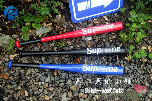 新款创意婚纱摄影蓝棒球棍写真个性红黑色影楼拍照道具