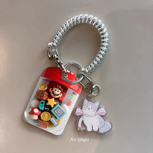 3D小零件马里奥水滴门禁小卡nfc感应卡保护套可爱卡通挂件包挂绳