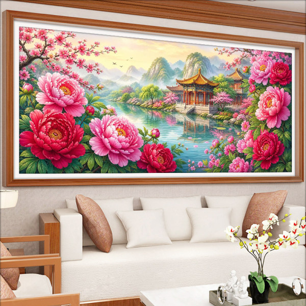 花开富贵5D钻石画2026新款高级感