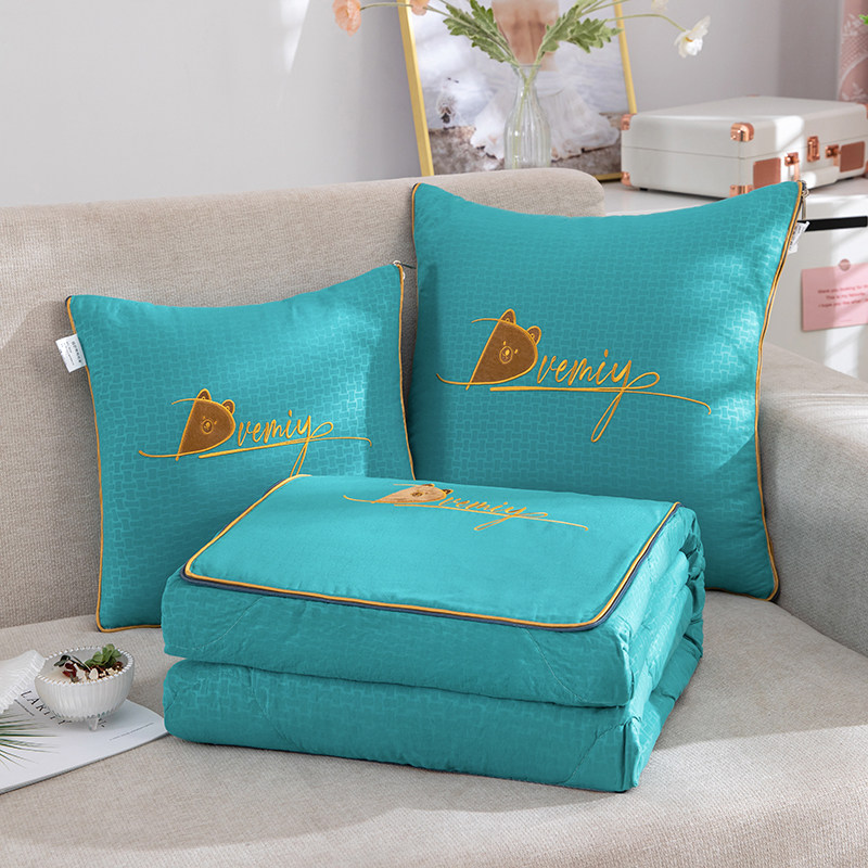 抱枕被子两用二合一四季通用绣花折叠车用枕头办公室午睡毯子靠枕,居家布艺,抱枕被,淘宝优惠券,粉丝福利购,淘宝优惠卷