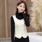 内胆背心坎肩内穿打底贴身马夹冬季 羽绒马甲女轻薄修身 2025年新款