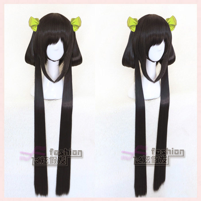 飞炫 荣耀 孙尚香 原皮肤 孙尚香假毛 自然棕黑 cosplay假发